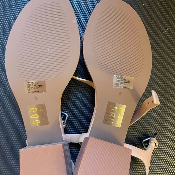 Madewell Louise Sandal in Leather Earthen Sand 8 Never Worn - Picture 5 of 6